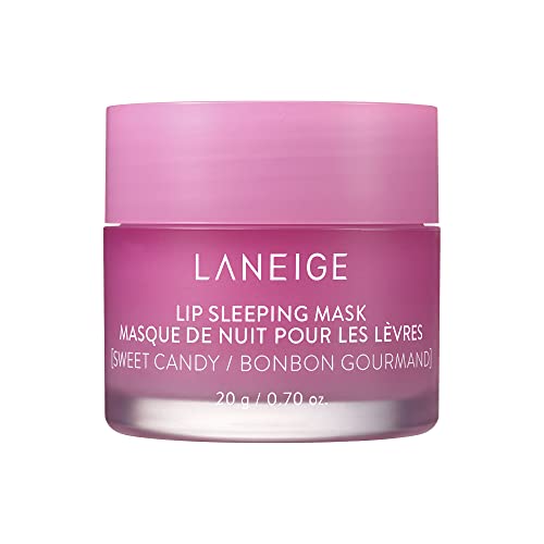 LANEIGE Lip Sleeping Mask Sweet Candy: Nourish, Hydrate, Vitamin C, Murumuru & Shea Butter, Antioxidants, Flaky, Dry Lips