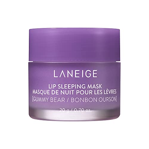 LANEIGE Lip Sleeping Mask Sweet Candy: Nourish, Hydrate, Vitamin C, Murumuru & Shea Butter, Antioxidants, Flaky, Dry Lips