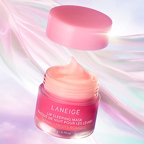 LANEIGE Lip Sleeping Mask Sweet Candy: Nourish, Hydrate, Vitamin C, Murumuru & Shea Butter, Antioxidants, Flaky, Dry Lips