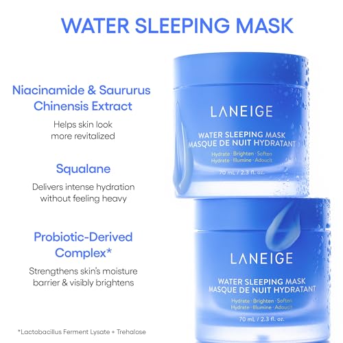 LANEIGE Lip Sleeping Mask Sweet Candy: Nourish, Hydrate, Vitamin C, Murumuru & Shea Butter, Antioxidants, Flaky, Dry Lips